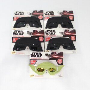 Lot of 5 Disney Star Wars Galactic Eyewear Sunglasses 100% UV Protection Boys